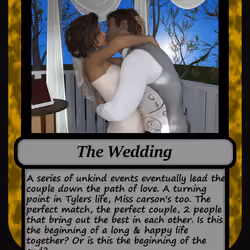 RARE GOLD Edition Love Lust Hate Anger The Wedding Collectible Game Card NFT Limited edition of 1