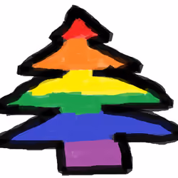 Rainbow Christmas Tree