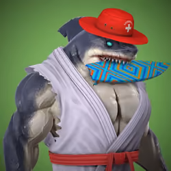 angry shark