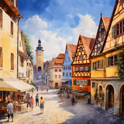The city of Rothenburg