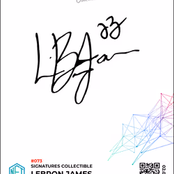 Signatures Collectible - #073 Lebron James