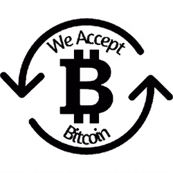 We Accept Bitcoin Logo