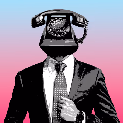 Telephone Head #009