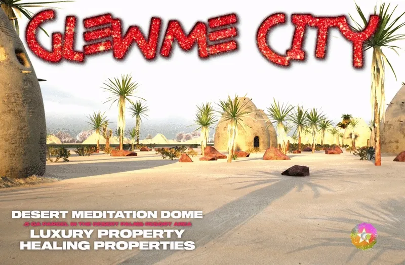 Metaverse Meditation Dome #003, Rayville Desert Strip, Glewme City