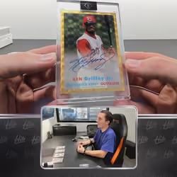 Ken Griffey Jr. 2021 Topps Transcendent Baseball 1957 Superfractor Autographs 1/1 pulled by Real Bre