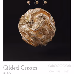 CryptoMarbles #077 - Gilded Cream
