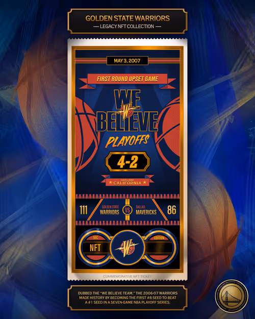 Warriors “We Believe” Ticket (2/10)  