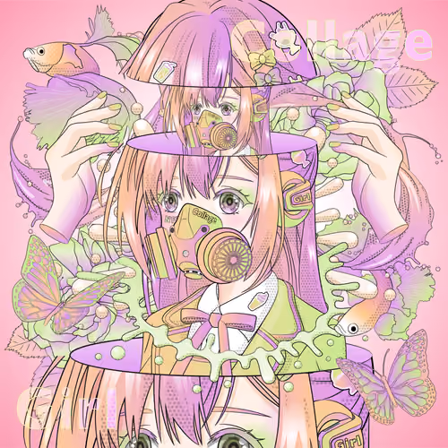 Collage girl #77