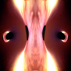 Black Holes Dance Purple