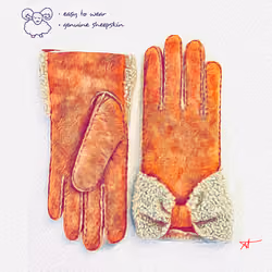 BTC Sheepskin gloves Man
