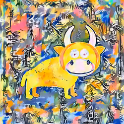 Art Bull Fishing - Jean michel basquiat