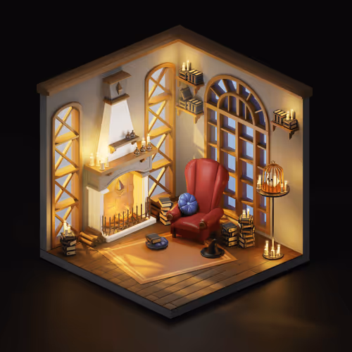 Isometric Room Art