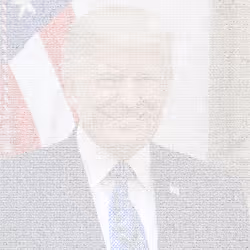 ArtBot art President Donald Trump White Colored 1/1 Rare Unique