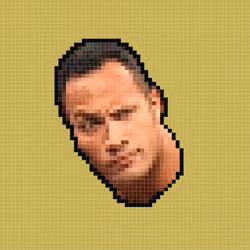 Pixel Dwayne Johnson "The Rock"
