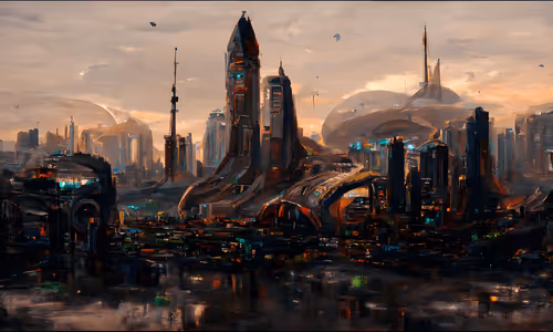 Futuristic Fantasy Cities