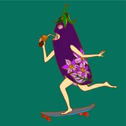 Eggplant girl#001