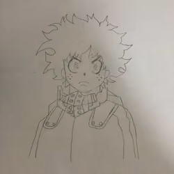A decent drawing of Izuku Midoriya