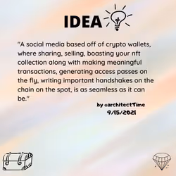 Social Media based on Crypto Wallets