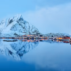 Blue hour reflection