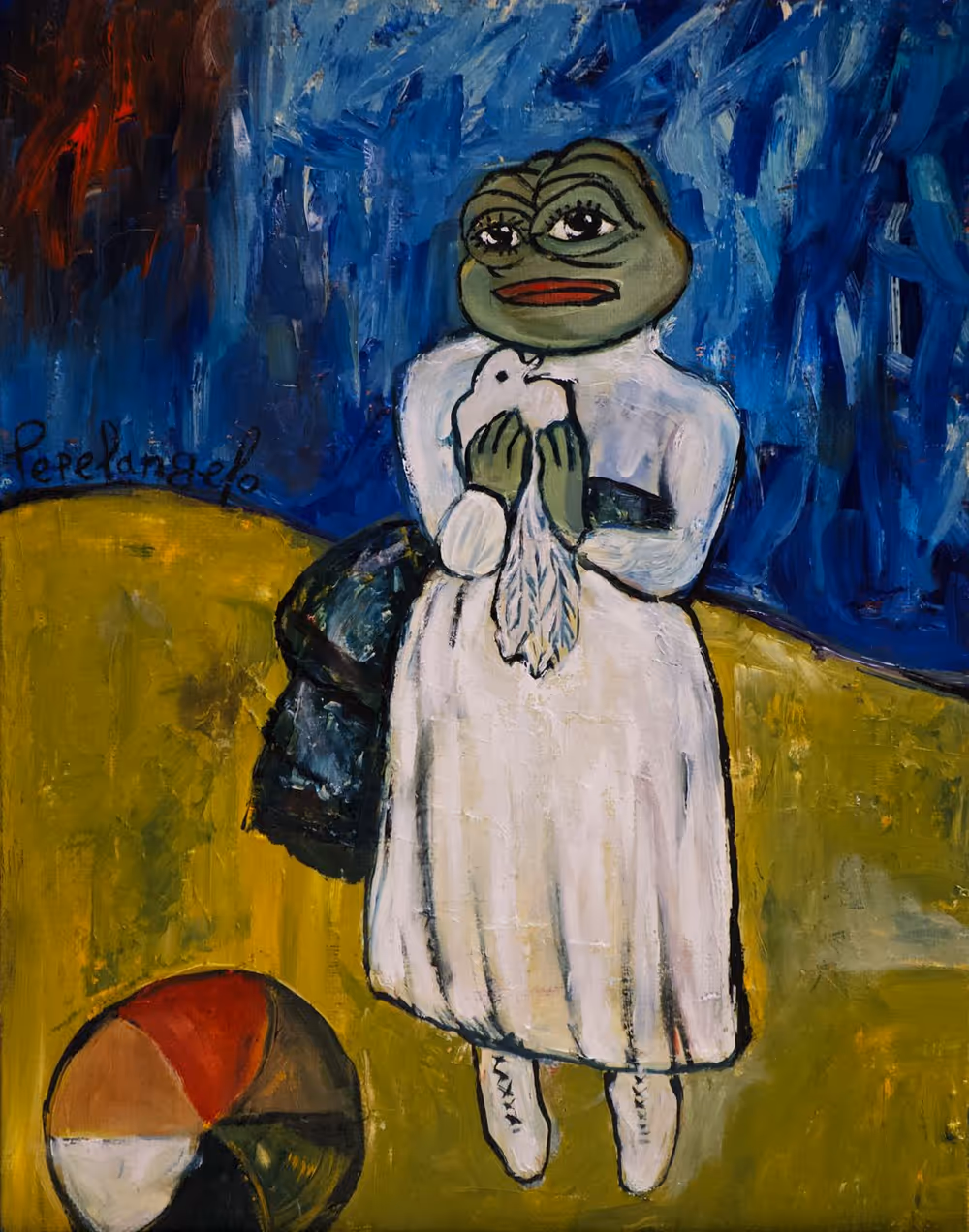 Pepe Girl With Pigeon