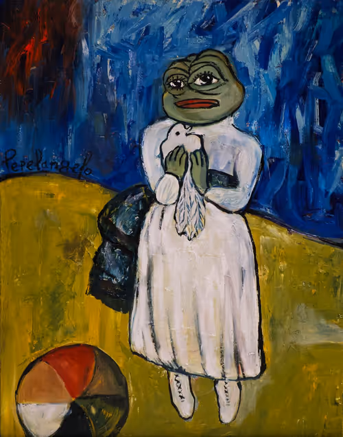 Pepe Girl With Pigeon