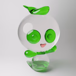 Mitama-crystal parts green #054