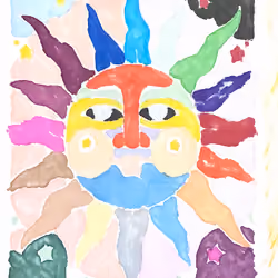 Inverse Sun coloring marker fade