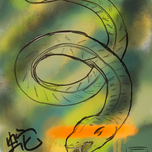 Chinese snake by Aurealin