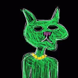 Hand Drawn Gutter Cat Gang 423