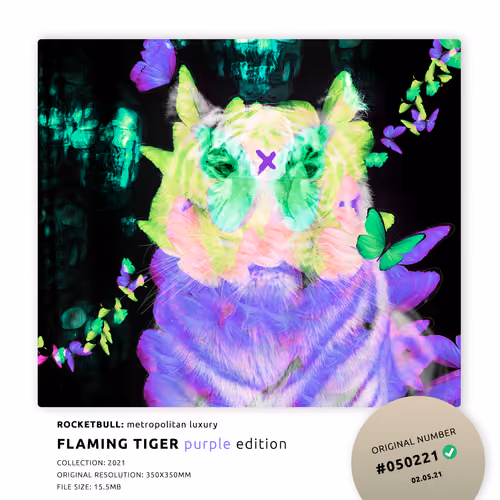 FLAMING TIGER purple edition