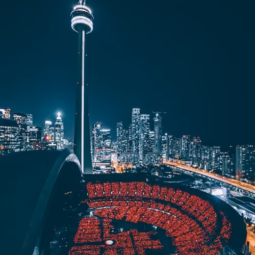 Toronto CN Tower and Rogers Centre