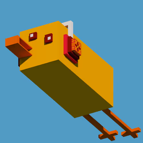 Flying Voxel Animals