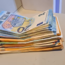 Picture of stack of euro's