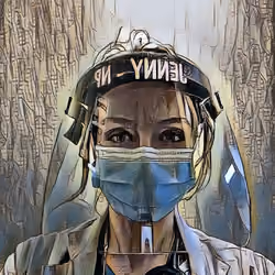 The Tired Nurse #6 (Pencil Drawing)