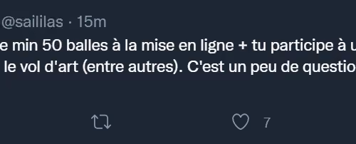 c'est gratuit tu dis de la merde