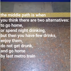 The middle path