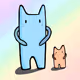 meow cat from kitten planet - old
