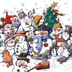 Snowman Family