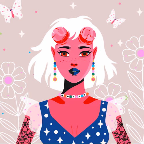 Astra – Hellgirl (#2 from The NFT Girls Collection by Ollysweatshirt)