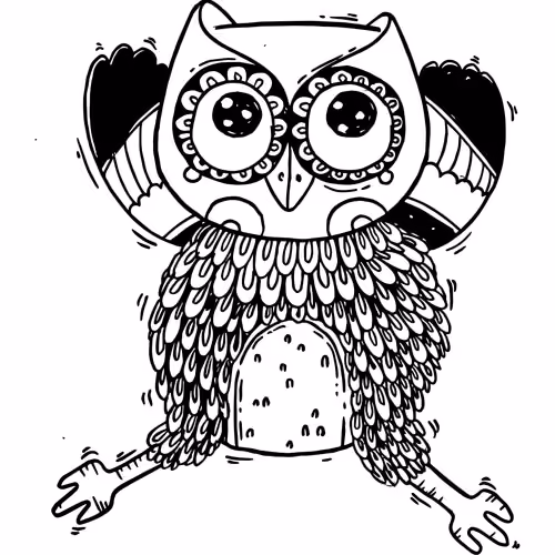 Owl doodle #01