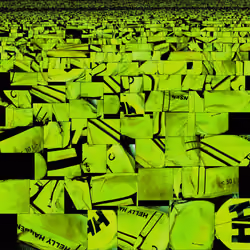 shredded helly green