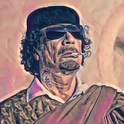 Muammar Gaddafi punk 