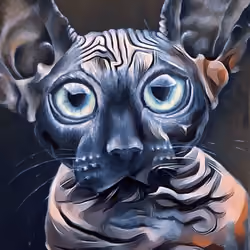 scared cat
