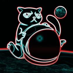 Mooncat_Crypto Neon NFT 2021 #1