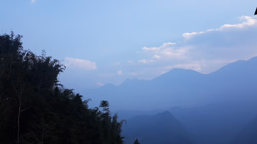 Before sunset in Vietnam