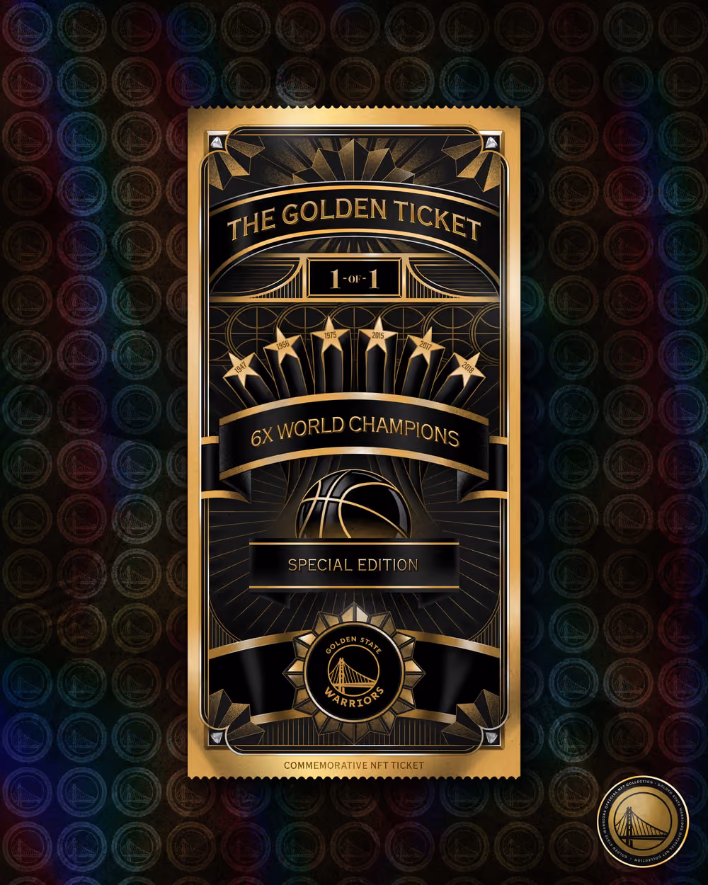 1-of-1 “The Warriors Golden Ticket”