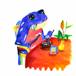 Eating frog