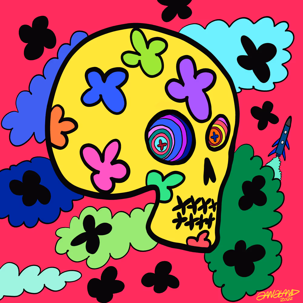 Gangland Skull #342 - "Sky High!" - by Eddie Gangland