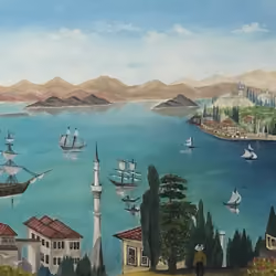 Mediterranean Serenade - Artwork by Esma Tozkoparan