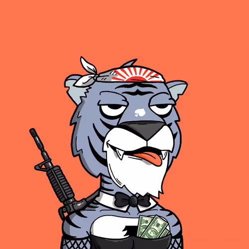 Grouchy Tiger Social Club #132